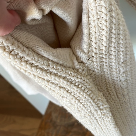 Free People oversized cardigan cream knit - Picture 5 of 6